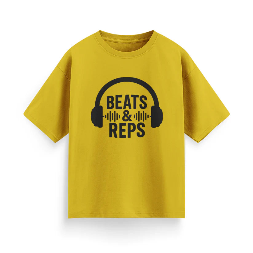 Beats and Reps Unisex Oversized T-Shirt
