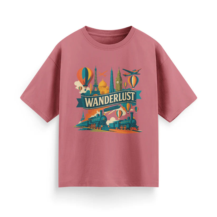 Wanderlust Unisex Oversized  T-Shirt
