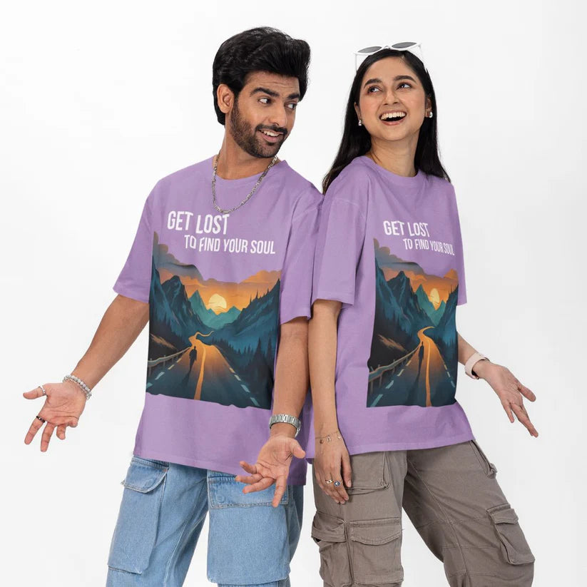 Get Lost to Find Your Soul Unisex Oversized T-Shirt