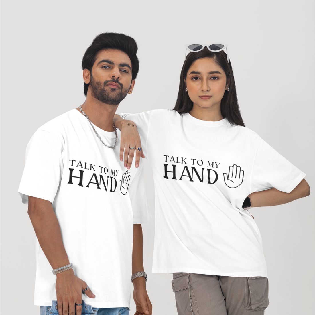 Talk to My Hand Unisex Oversized T-Shirt
