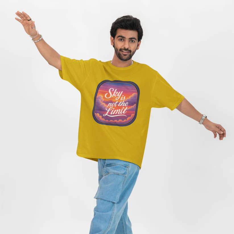 Sky is Not the Limit Unisex Oversized T-shirt