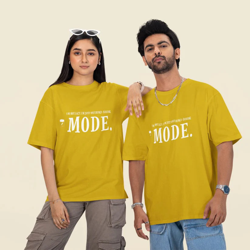 I'm Not Lazy, I'm Just on Energy Saving Mode Unisex Oversized T-Shirt