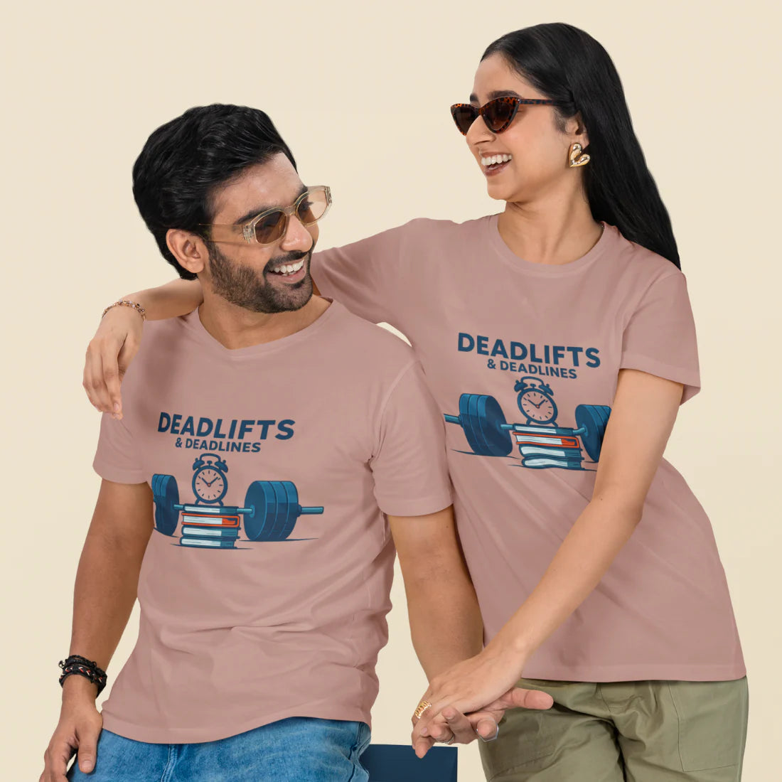Deadlifts and Deadlines Unisex Oversized T-Shirt
