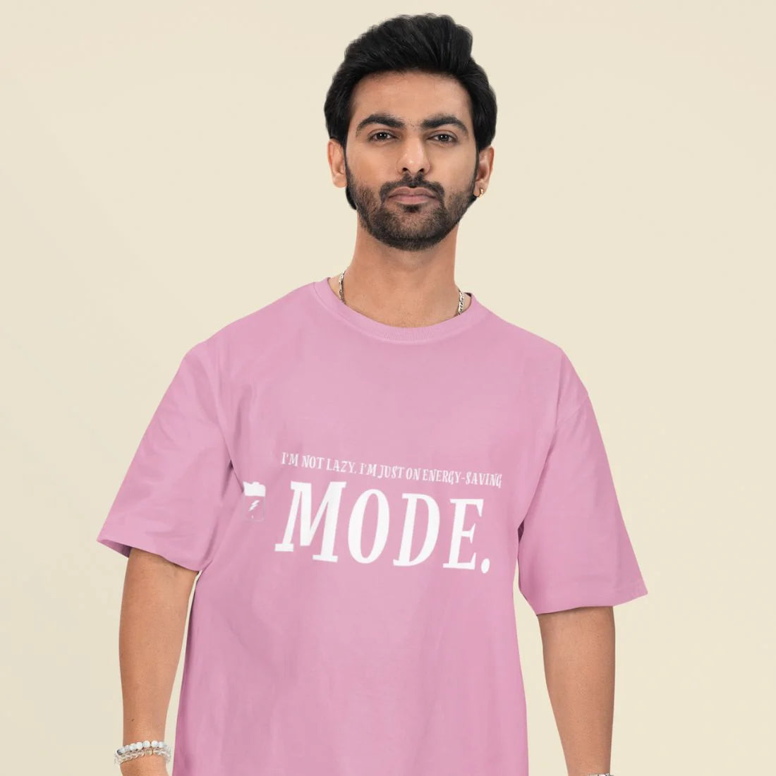 I'm Not Lazy, I'm Just on Energy Saving Mode Unisex Oversized T-Shirt