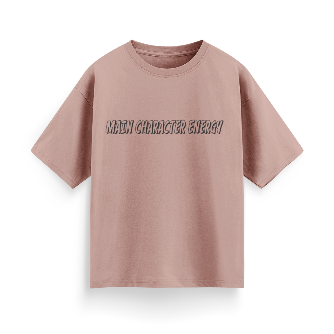 Main Character Energy Unisex Oversized T-Shirt
