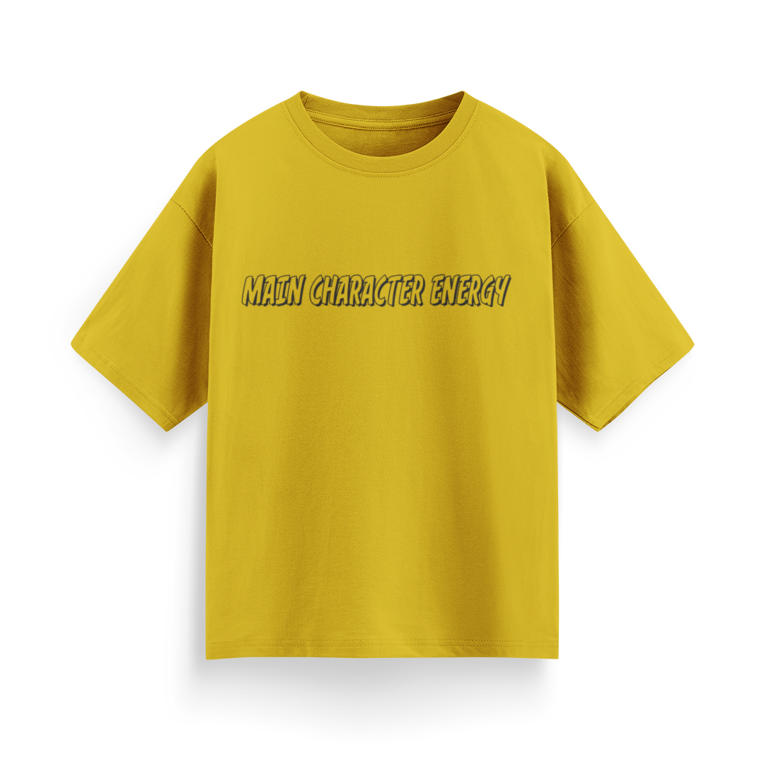 Main Character Energy Unisex Oversized T-Shirt