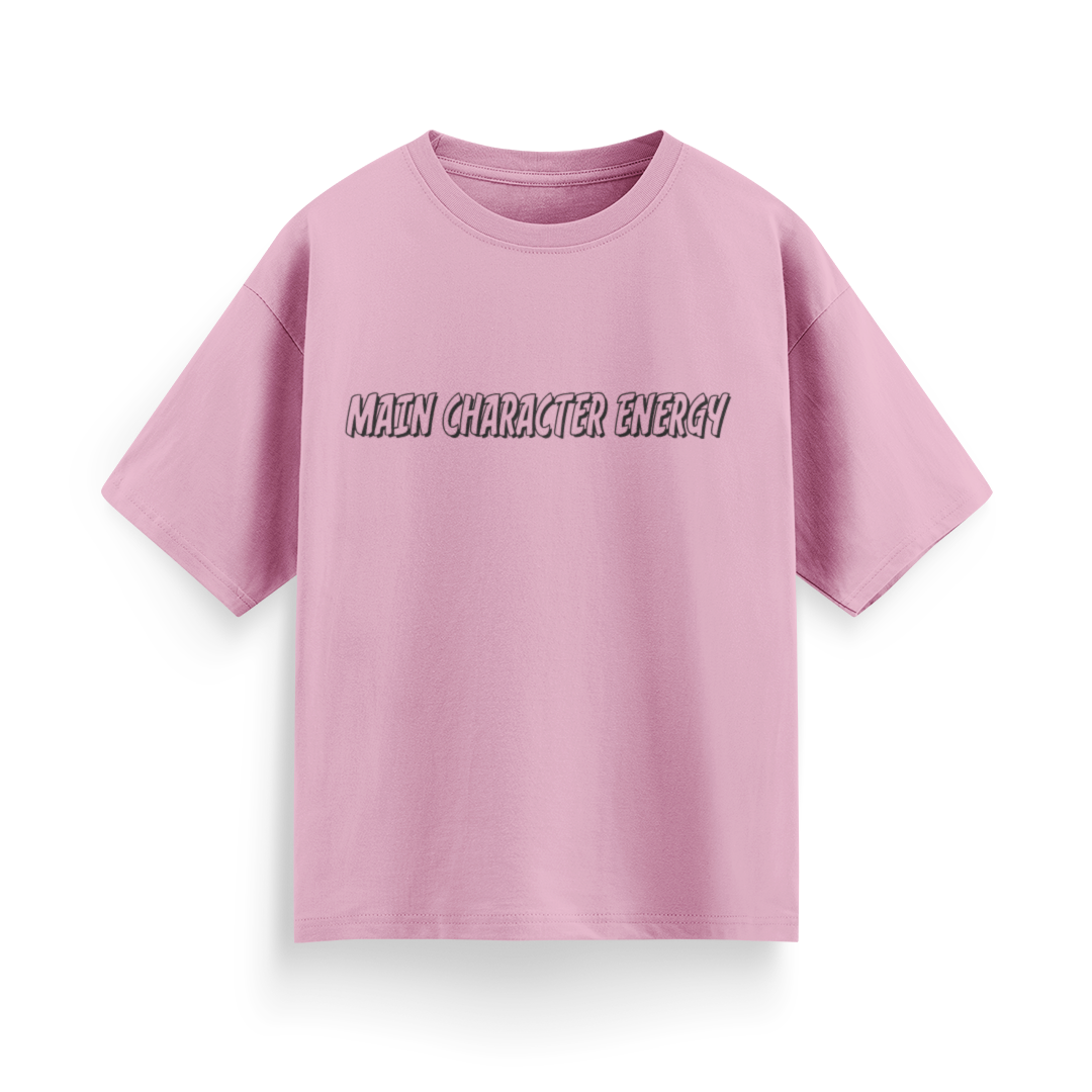 Main Character Energy Unisex Oversized T-Shirt