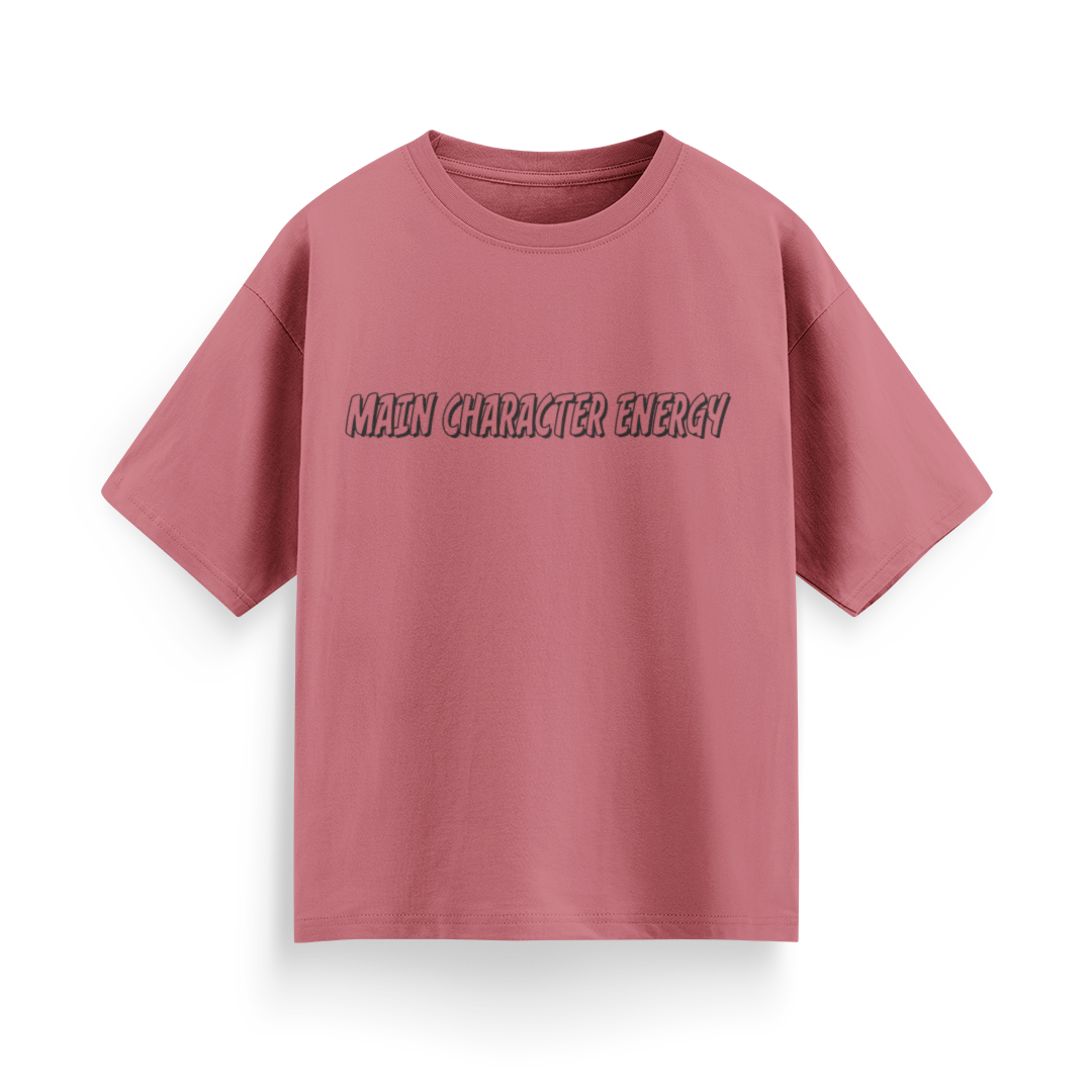 Main Character Energy Unisex Oversized T-Shirt