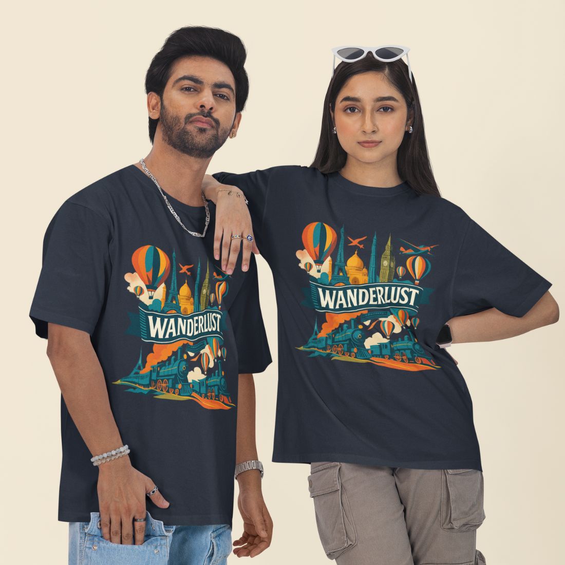 Wanderlust Unisex Oversized  T-Shirt