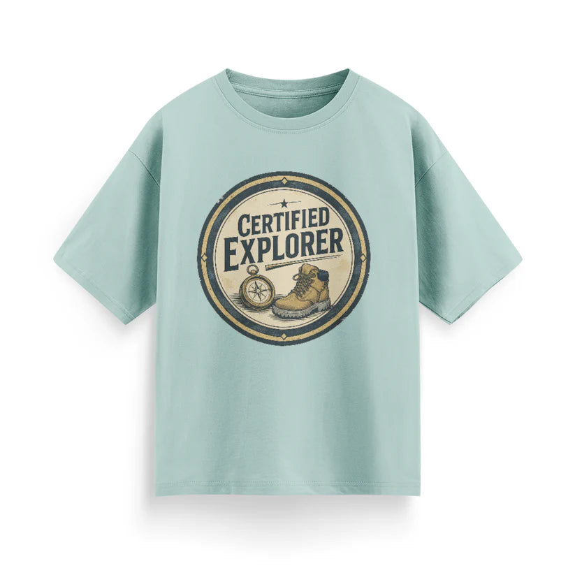 Certified Explorer Unisex Oversized T-Shirt