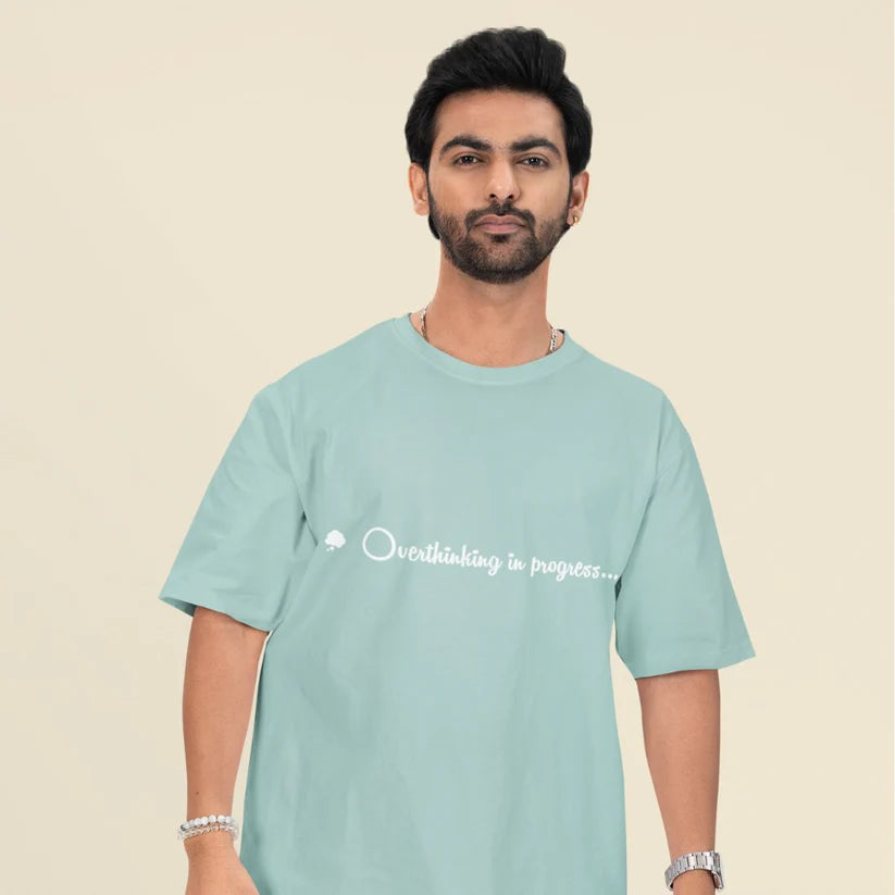 Overthinking in Progress Unisex Oversized T-Shirt