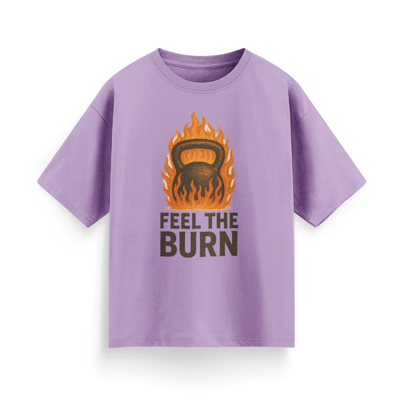 Feel the Burn Unisex Oversized T-Shirt