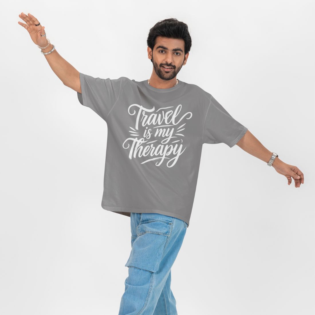Travel is My Therapy Unisex Oversized T-Shirt