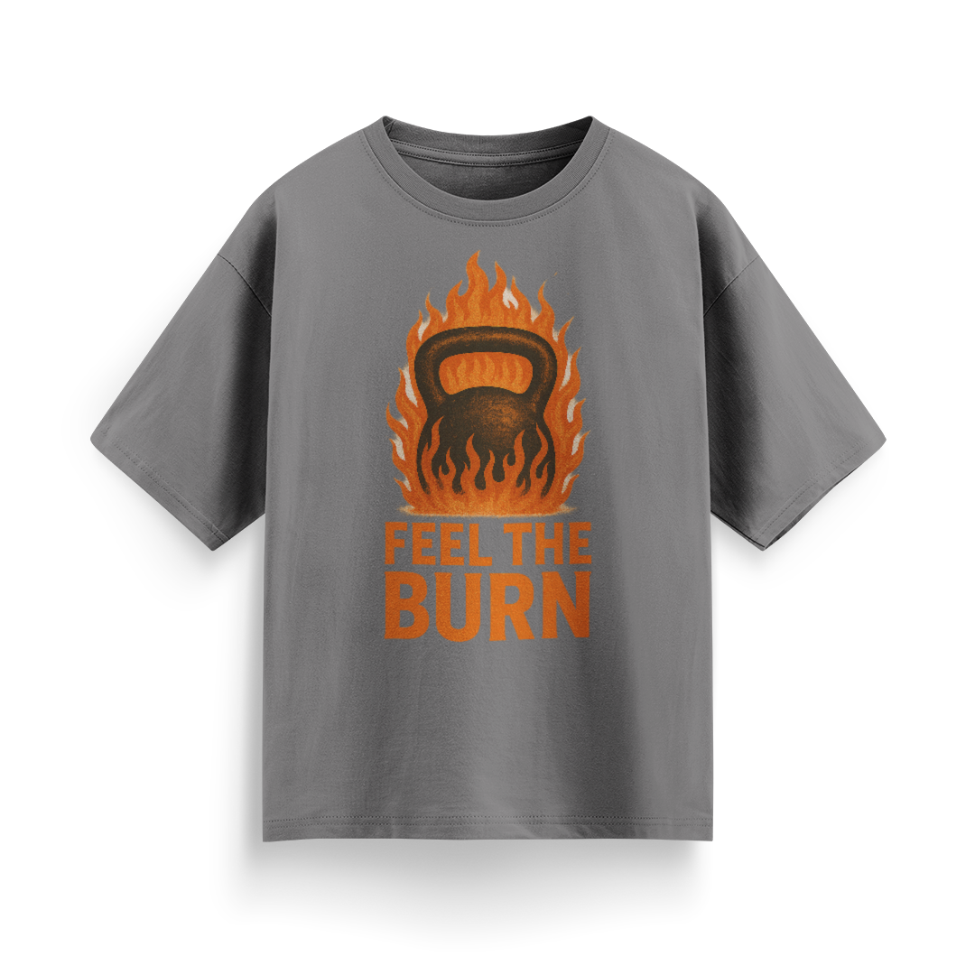 Feel the Burn Unisex Oversized T-Shirt