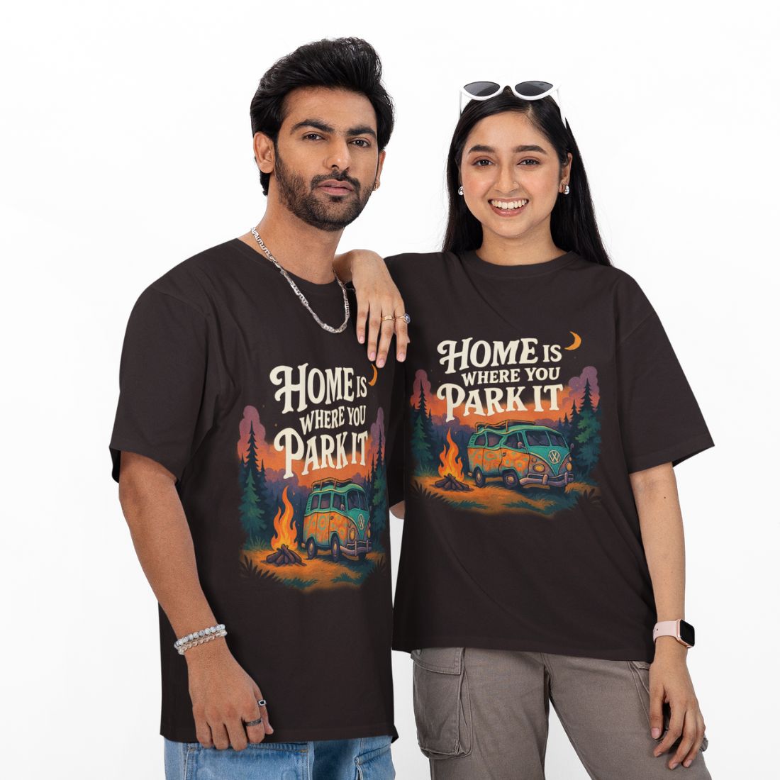 Home is Where You Park It Unisex Oversized T-Shirt