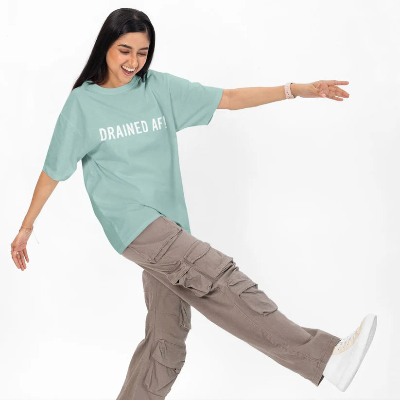 Drained AF! Unisex Oversized T-Shirt