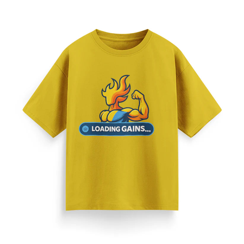 Loading Gains Unisex Oversized T-Shirt