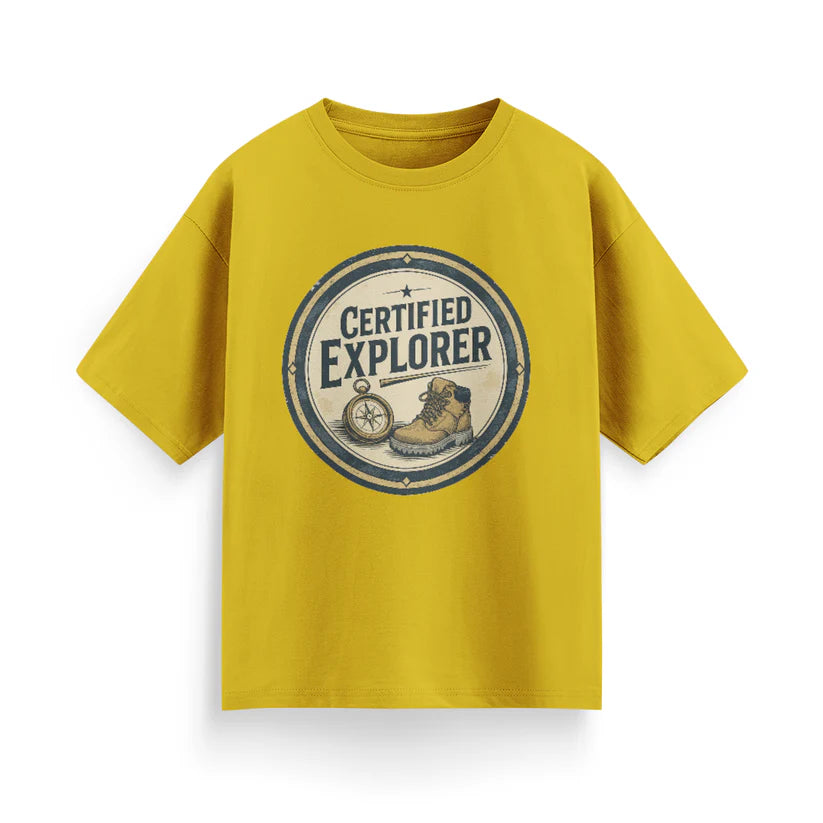 Certified Explorer Unisex Oversized T-Shirt