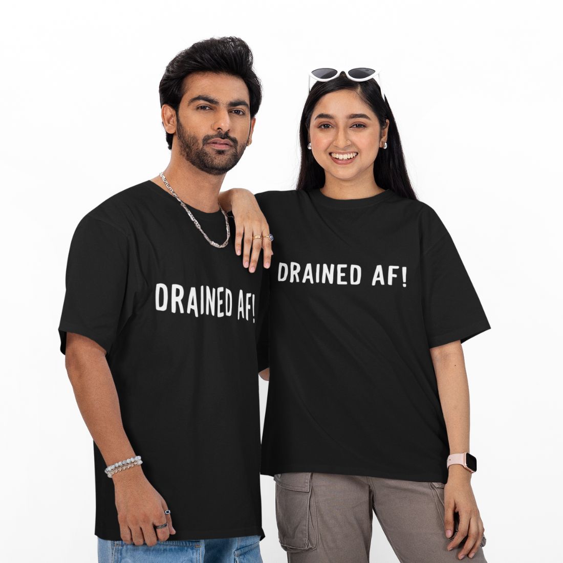 Drained AF! Unisex Oversized T-Shirt