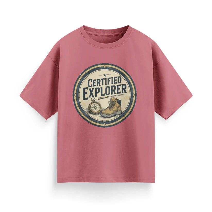 Certified Explorer Unisex Oversized T-Shirt