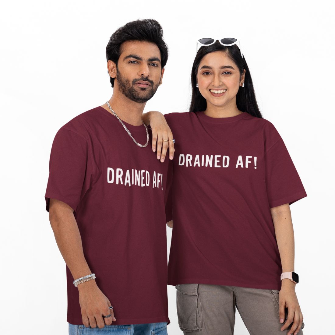 Drained AF! Unisex Oversized T-Shirt
