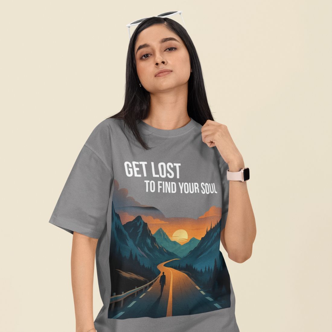 Get Lost to Find Your Soul Unisex Oversized T-Shirt