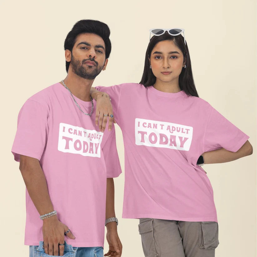 I Can’t Adult Today Unisex Oversized T-Shirt