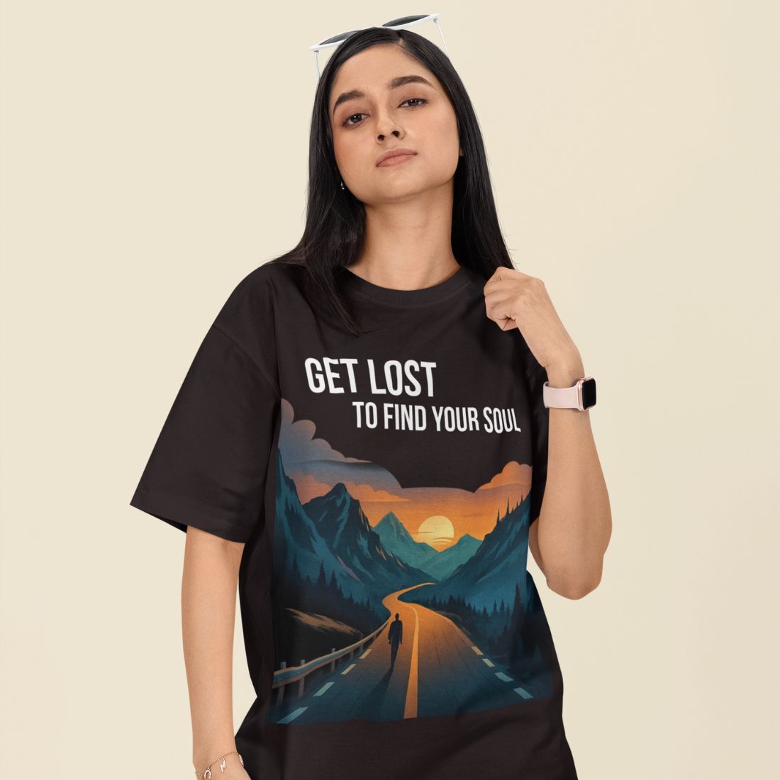 Get Lost to Find Your Soul Unisex Oversized T-Shirt