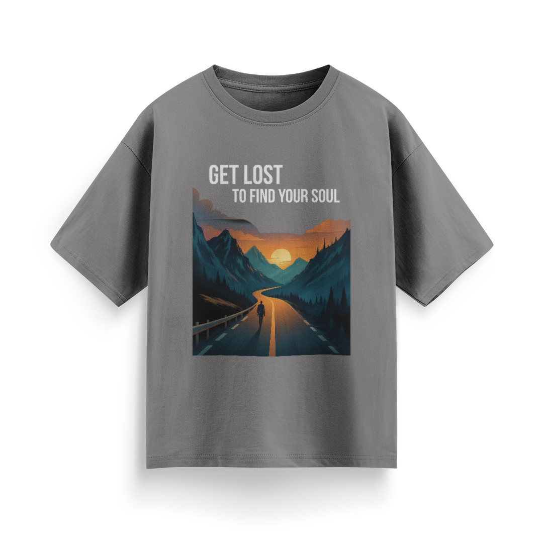 Get Lost to Find Your Soul Unisex Oversized T-Shirt