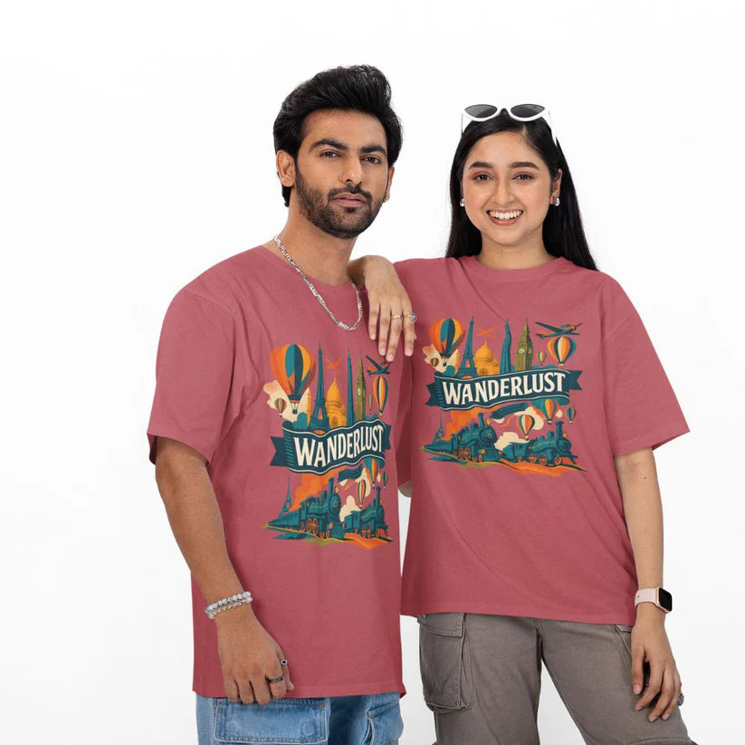 Wanderlust Unisex Oversized  T-Shirt