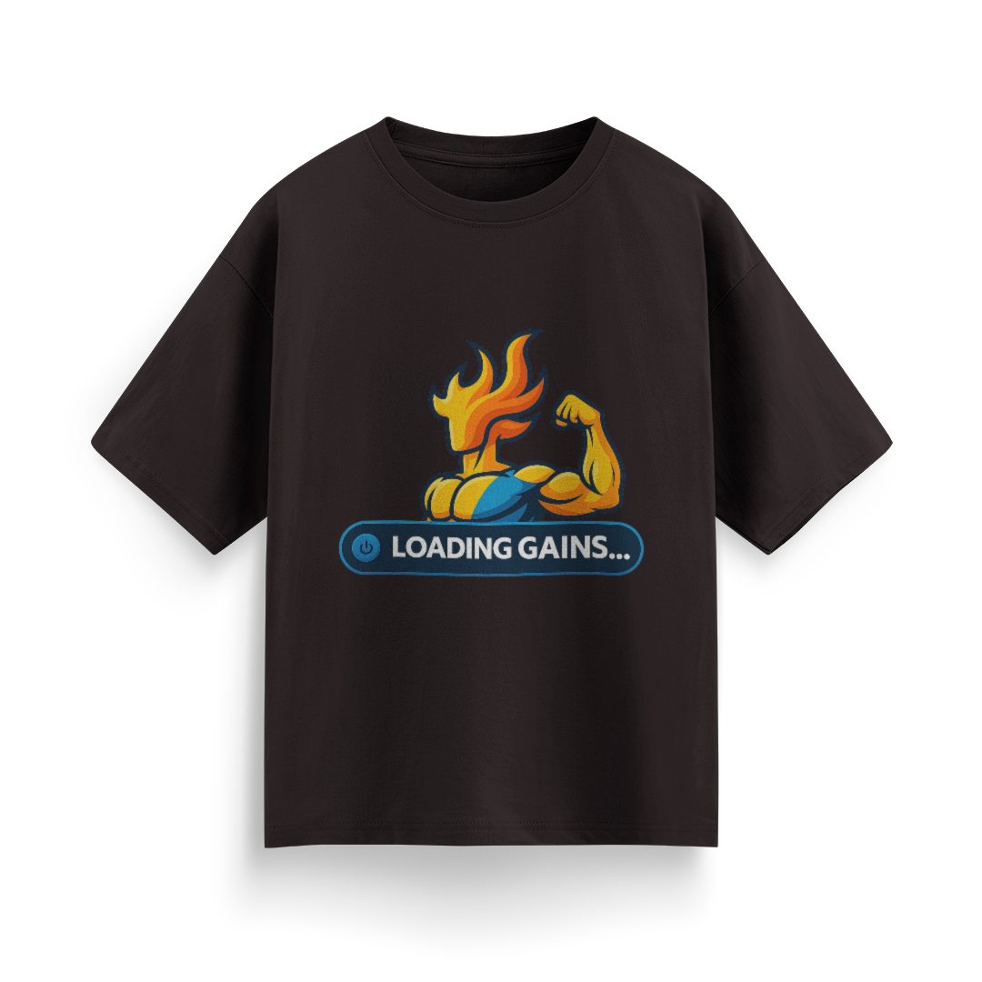 Loading Gains Unisex Oversized T-Shirt