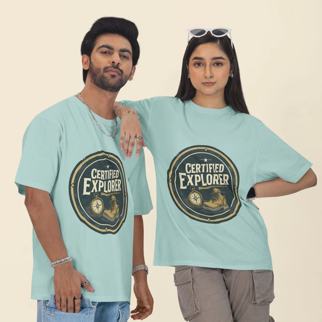 Certified Explorer Unisex Oversized T-Shirt