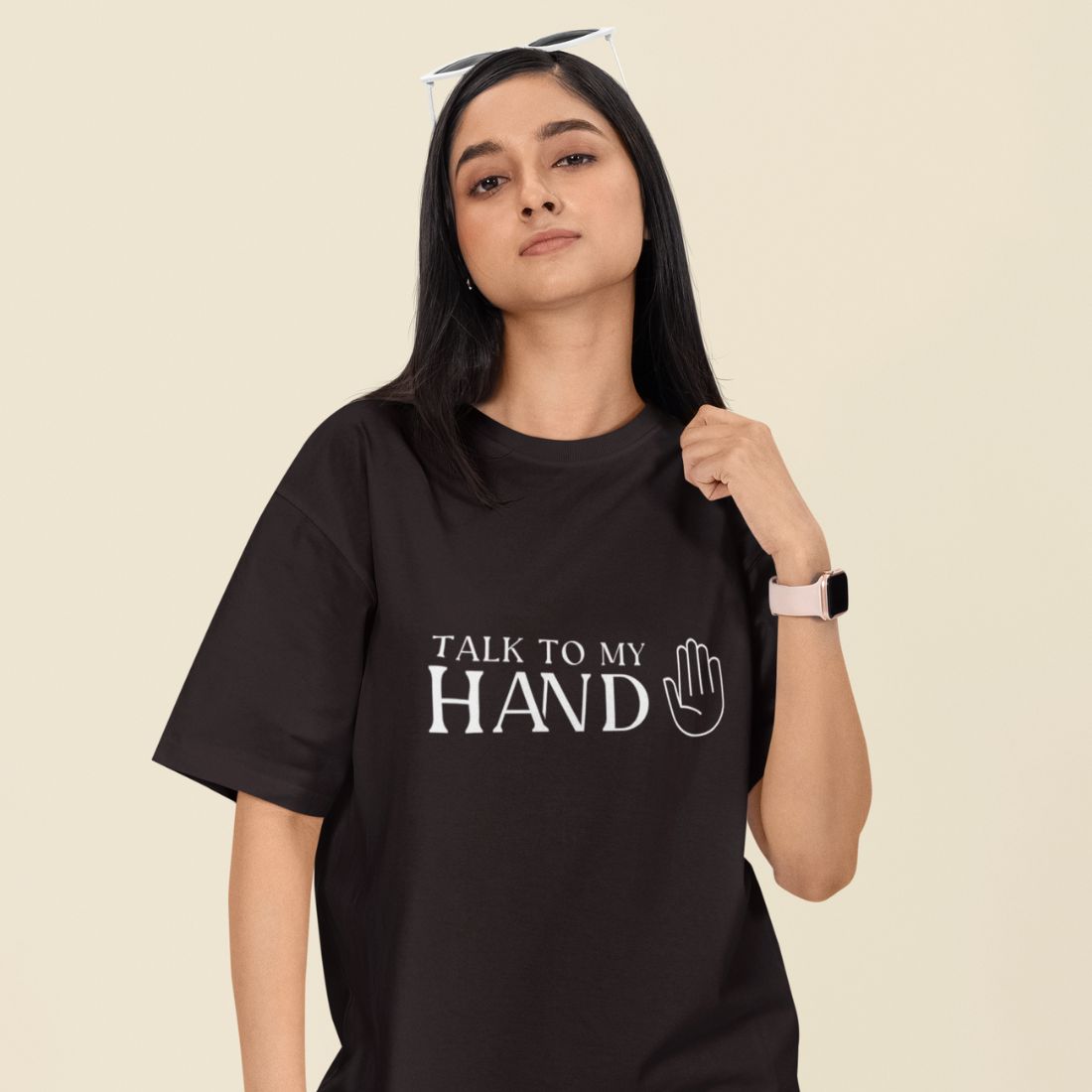 Talk to My Hand Unisex Oversized T-Shirt
