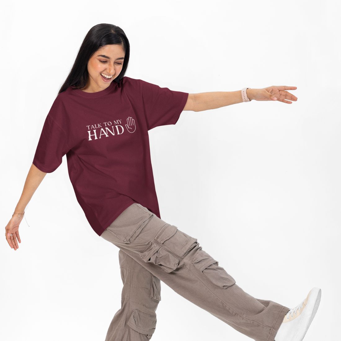 Talk to My Hand Unisex Oversized T-Shirt