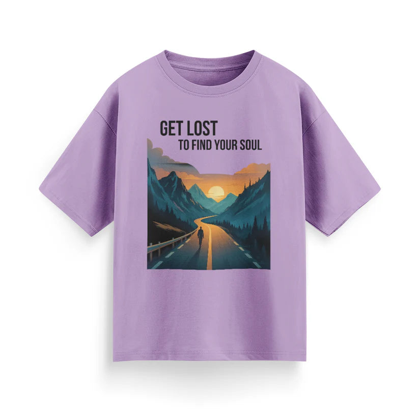 Get Lost to Find Your Soul Unisex Oversized T-Shirt