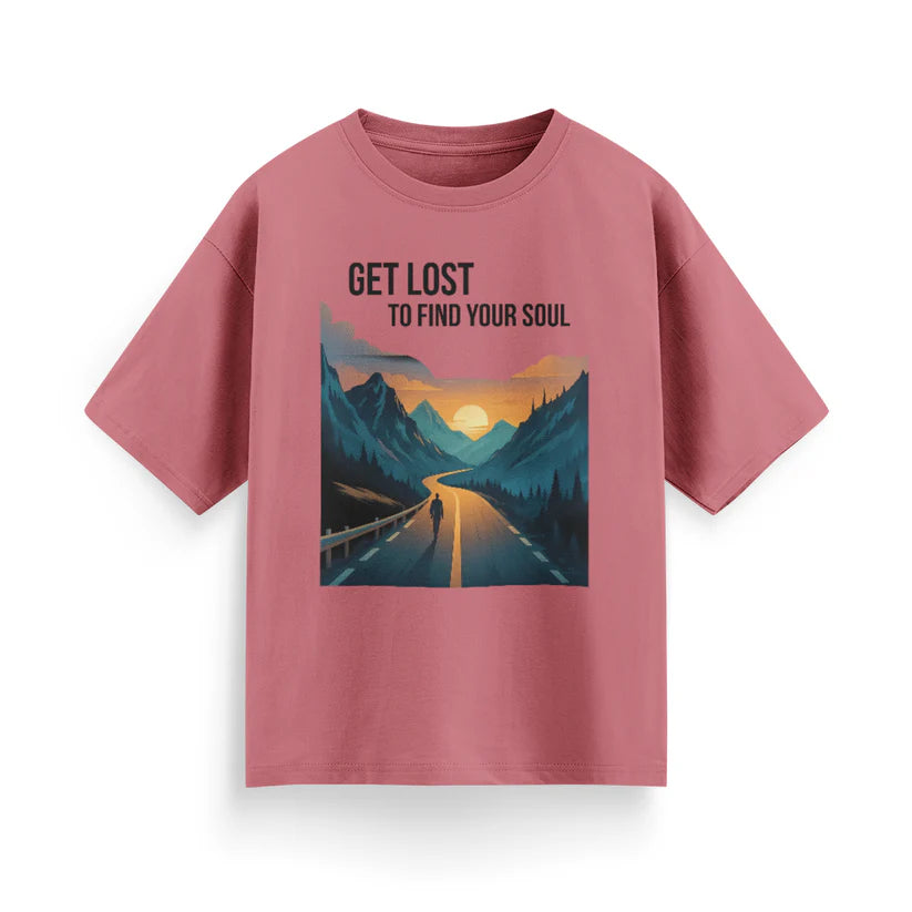 Get Lost to Find Your Soul Unisex Oversized T-Shirt
