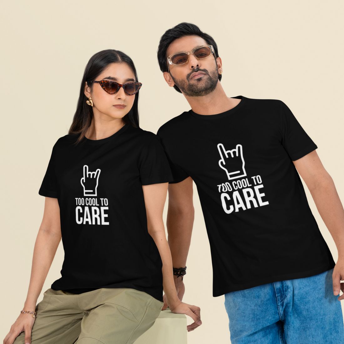 Too Cool to Care Unisex Oversized T-Shirt