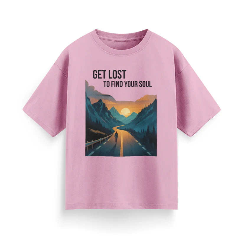Get Lost to Find Your Soul Unisex Oversized T-Shirt