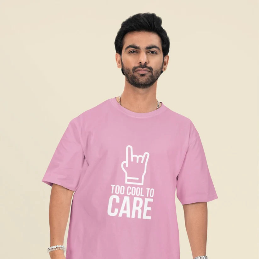 Too Cool to Care Unisex Oversized T-Shirt