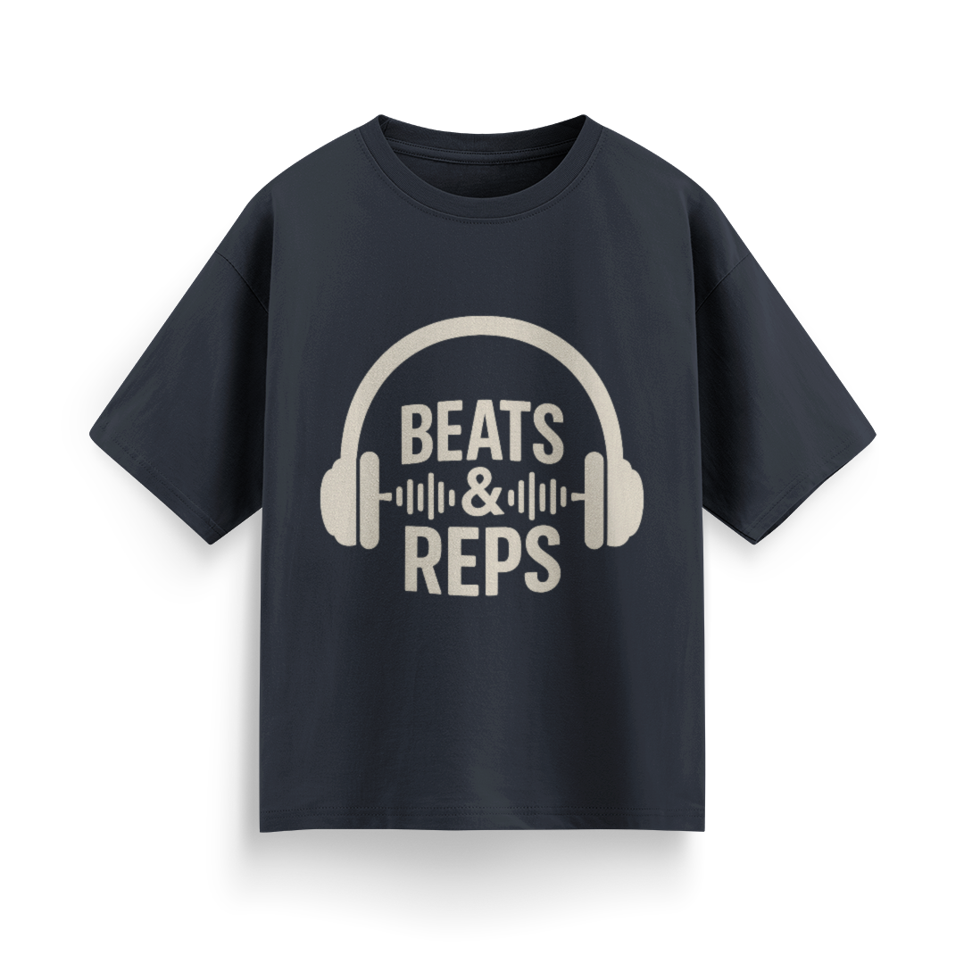 Beats and Reps Unisex Oversized T-Shirt