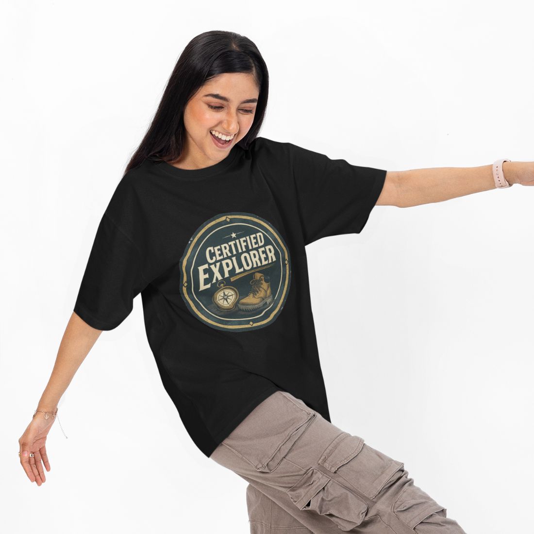 Certified Explorer Unisex Oversized T-Shirt
