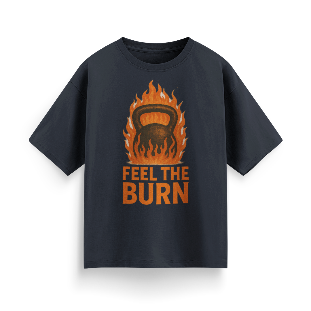 Feel the Burn Unisex Oversized T-Shirt