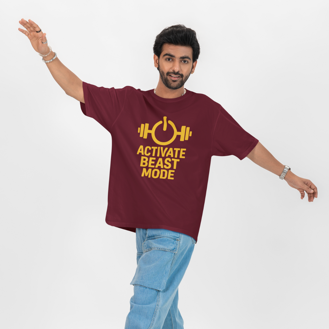 Activate Beast Mode Unisex Oversized T-Shirt