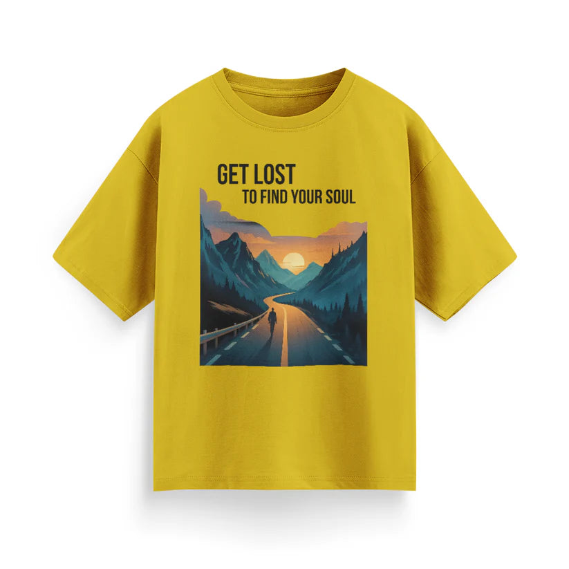 Get Lost to Find Your Soul Unisex Oversized T-Shirt