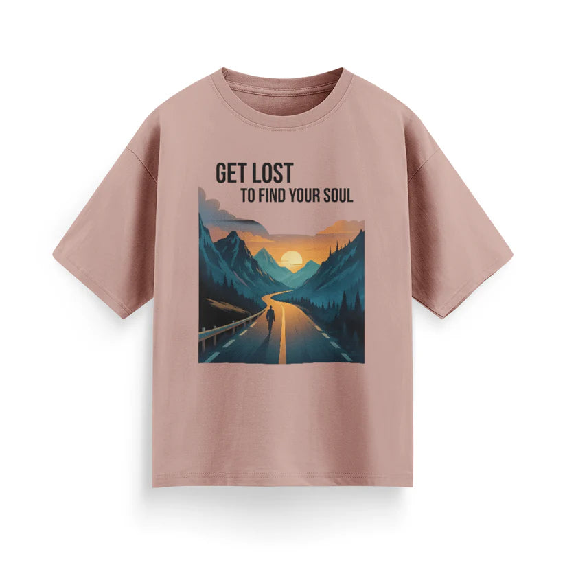 Get Lost to Find Your Soul Unisex Oversized T-Shirt