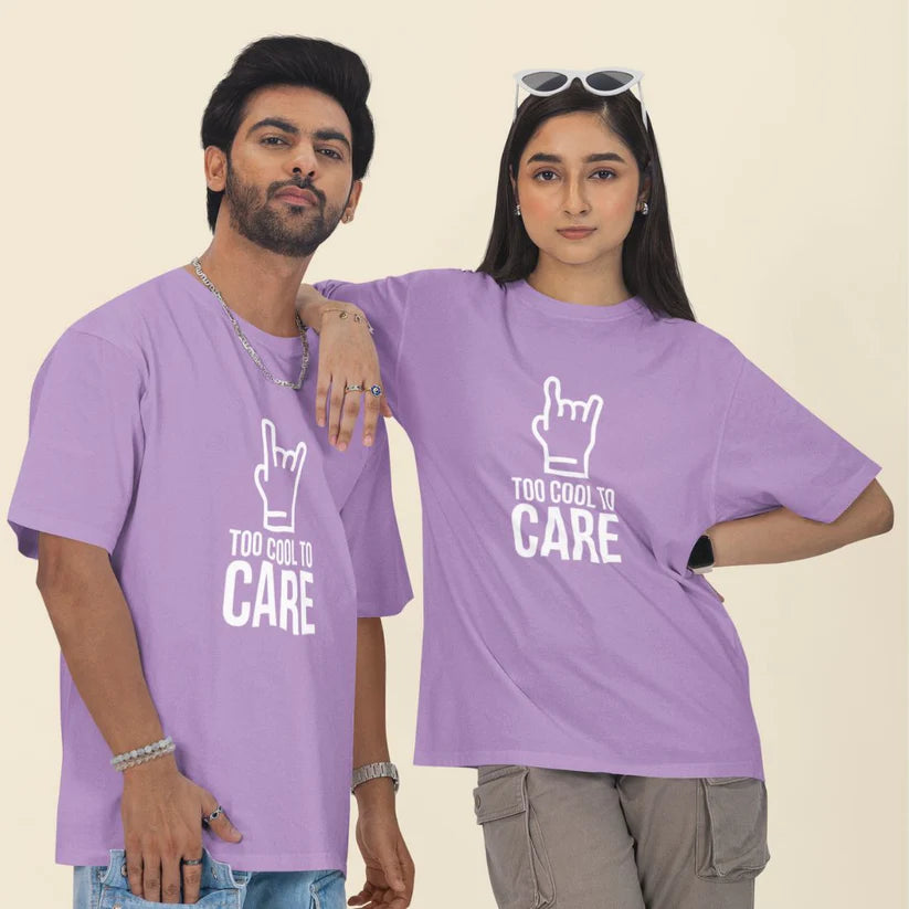 Too Cool to Care Unisex Oversized T-Shirt