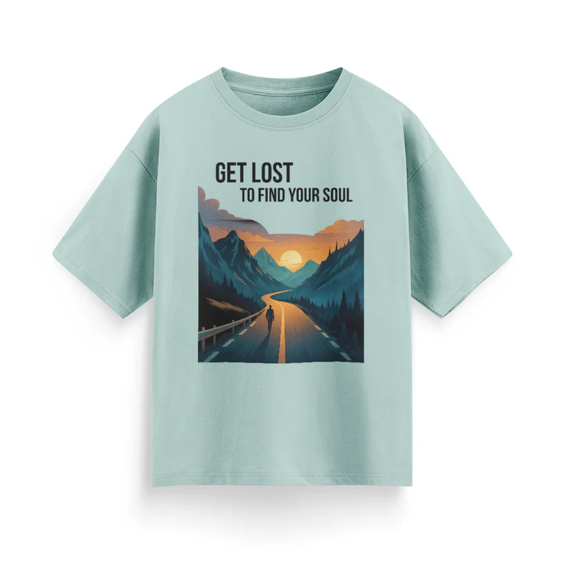 Get Lost to Find Your Soul Unisex Oversized T-Shirt