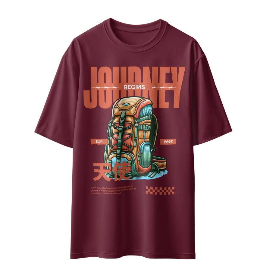 Journey Begins Unisex Oversized T-Shirt