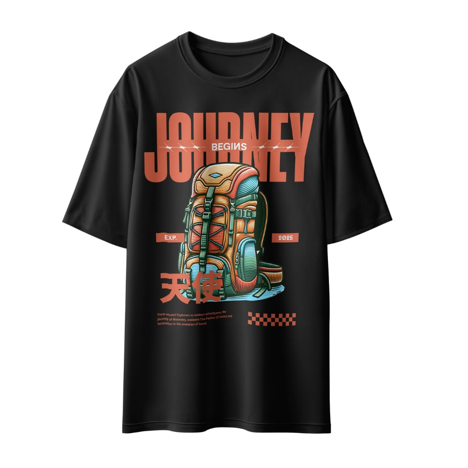 Journey Begins Unisex Oversized T-Shirt