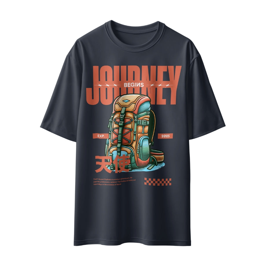 Journey Begins Unisex Oversized T-Shirt